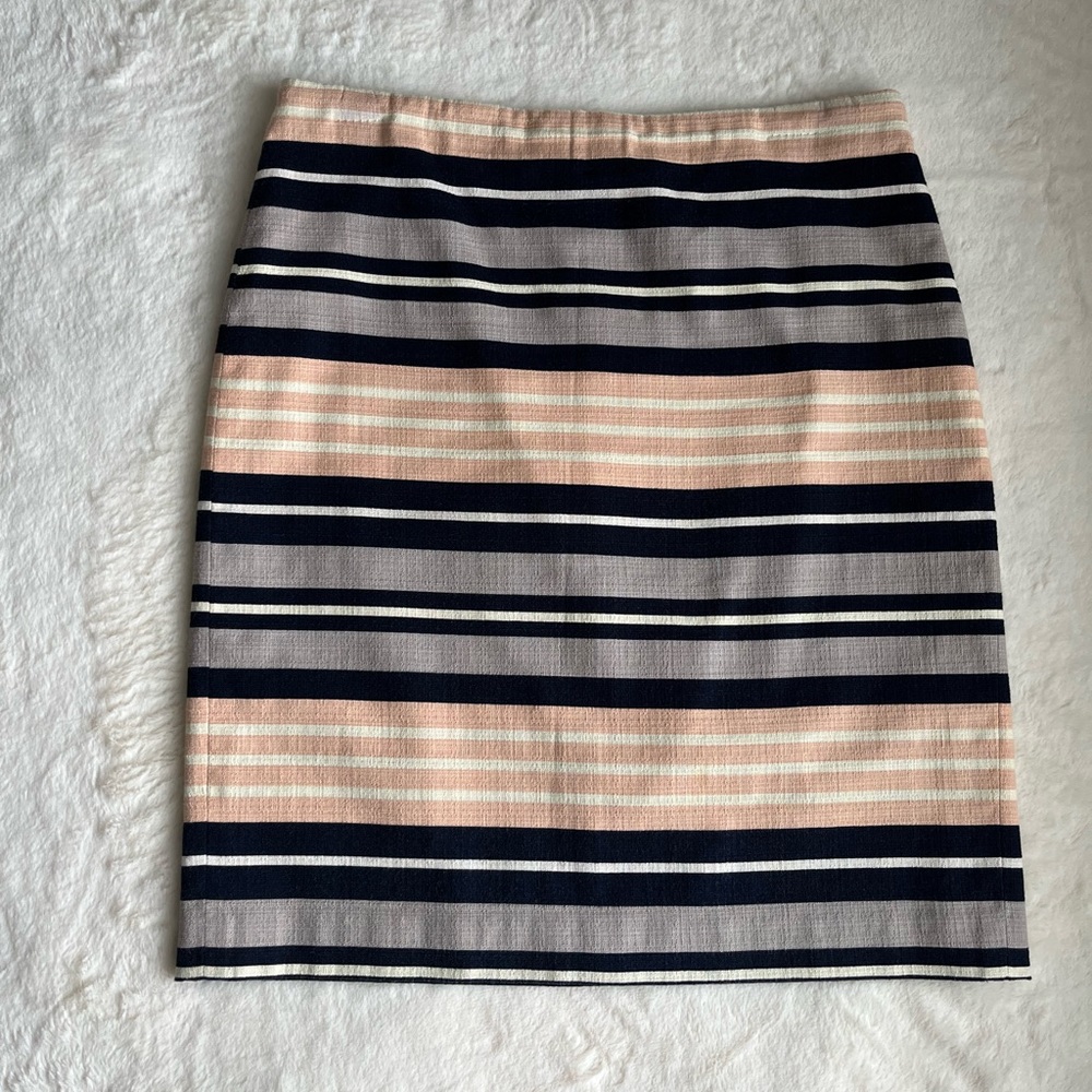 Ann Taylor Striped Mini Skirt size 6